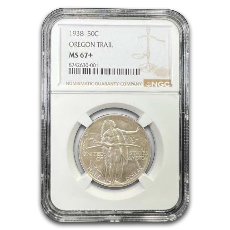 1938 Oregon Trail Commemorative Half Dollar MS-67+ NGC