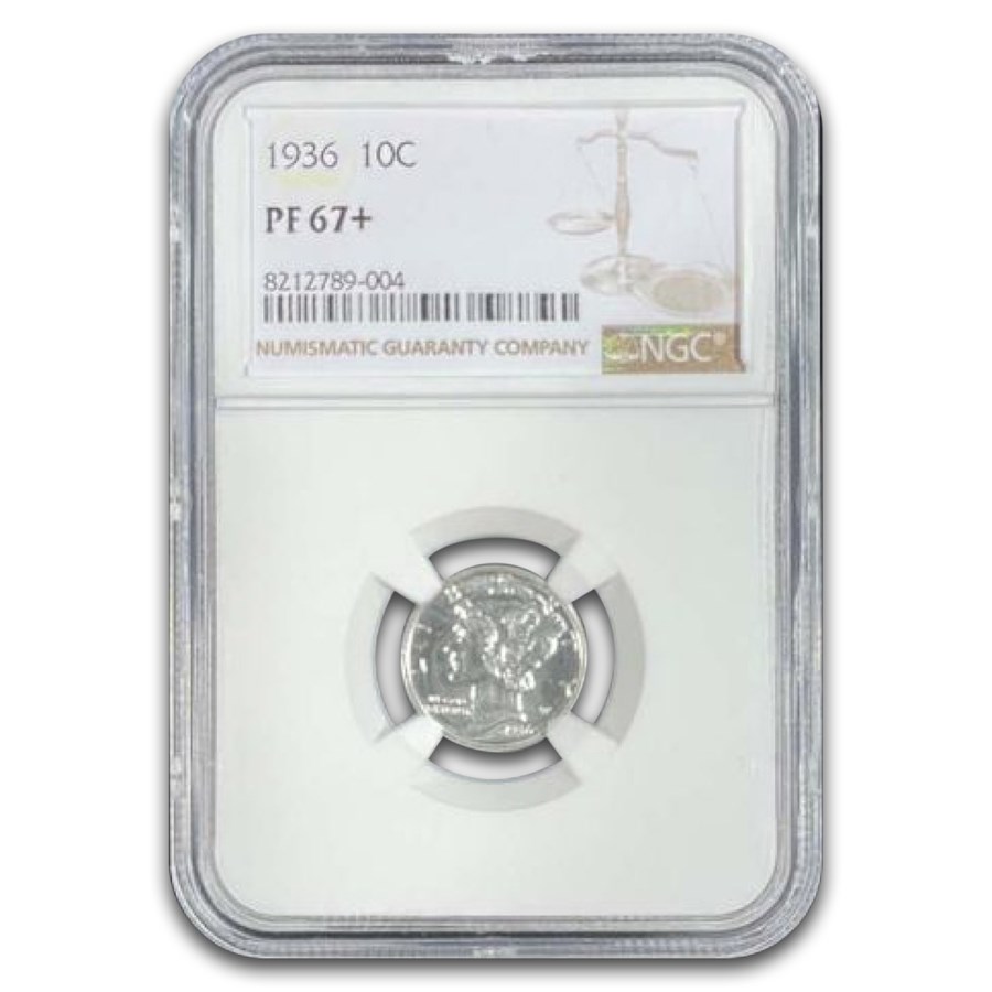 1936 Mercury Dime PF-67+ NGC