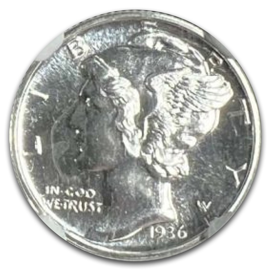 1936 Mercury Dime PF-67+ NGC
