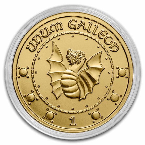 Harry Potter 1 oz Gold Currency: Gringotts Galleon Round