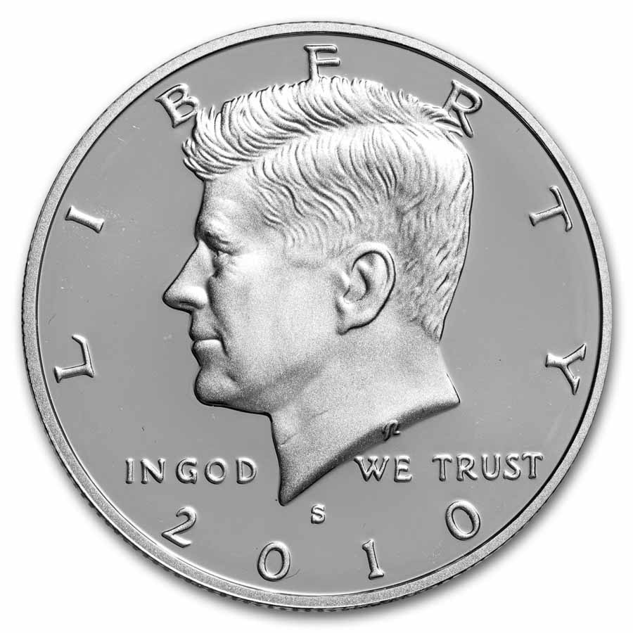 2010-S Silver Kennedy Half Dollar 20-Coin Roll Proof