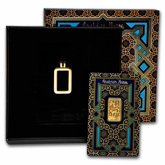 5 gram Gold Bar - PAMP Arabian Horse