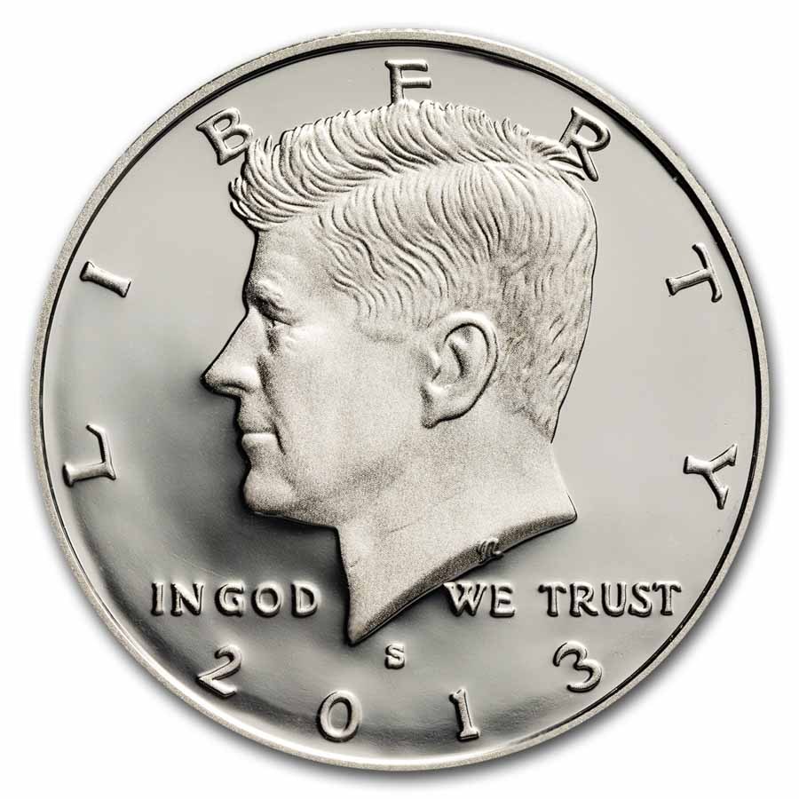 2013-S Silver Kennedy Half Dollar 20-Coin Roll Proof