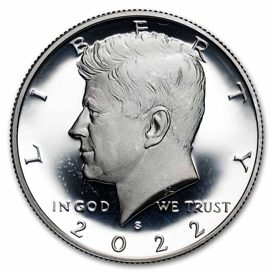2022-S Silver Kennedy Half Dollar 20-Coin Roll Proof