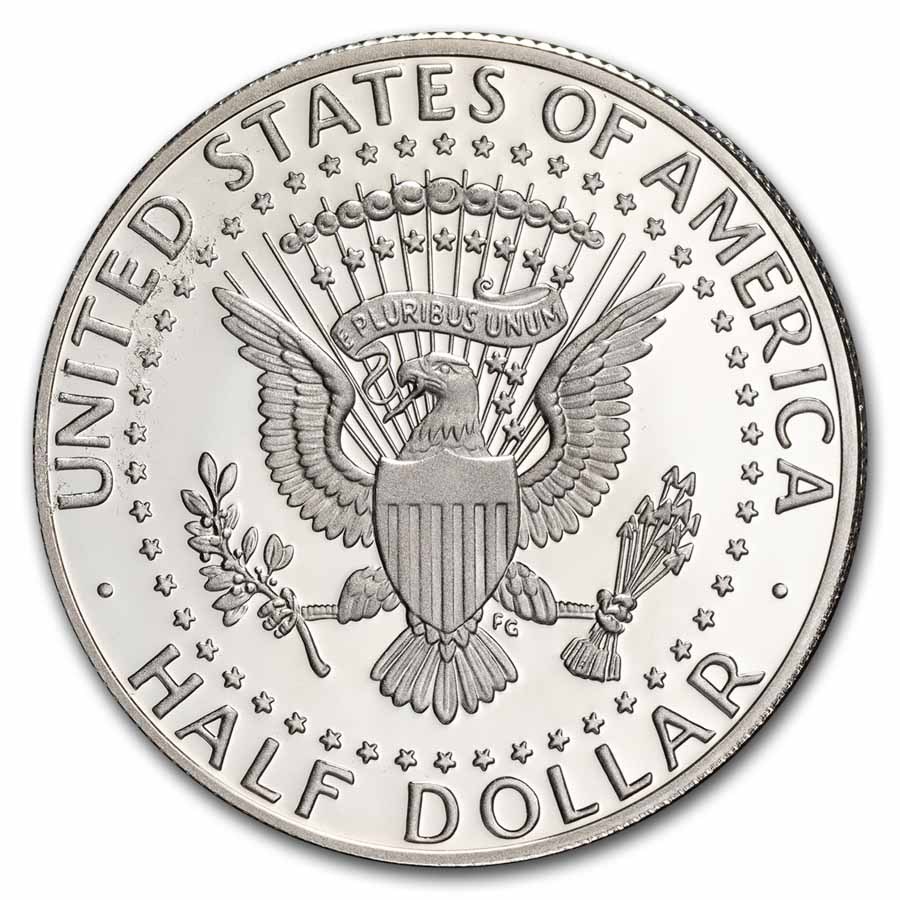2019-S Silver Kennedy Half Dollar 20-Coin Roll Proof