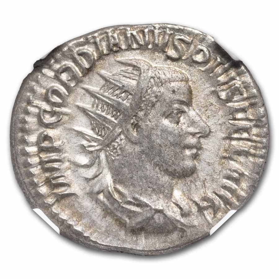 Roman AR Double Denarius Gordian III (AD 238-244) Ch XF NGC