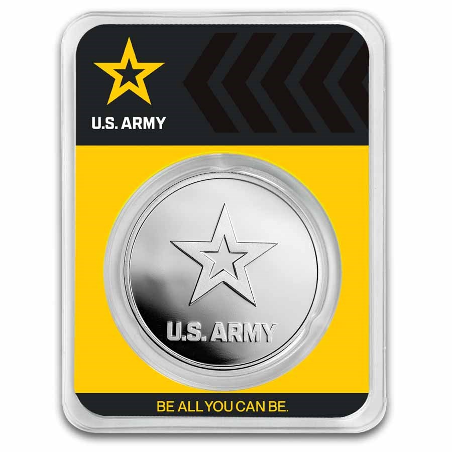 1 oz Silver Round - U.S. Army Logo (New) (In TEP) 1 oz Silver Round - U.S. Army Logo (New) (In TEP)