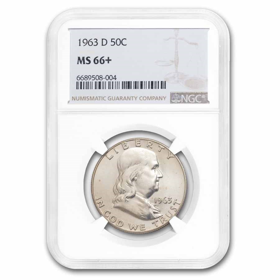 1963-D Franklin Half Dollar MS-66+ NGC