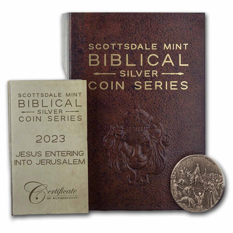 2023 2 oz Silver Coin - Biblical Series (Jesus Enters Jerusalem)