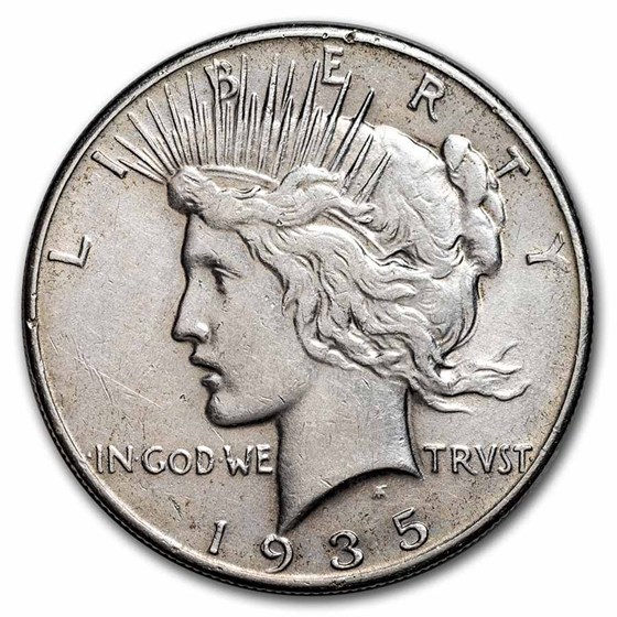 1935 Peace Dollar XF (Cleaned)