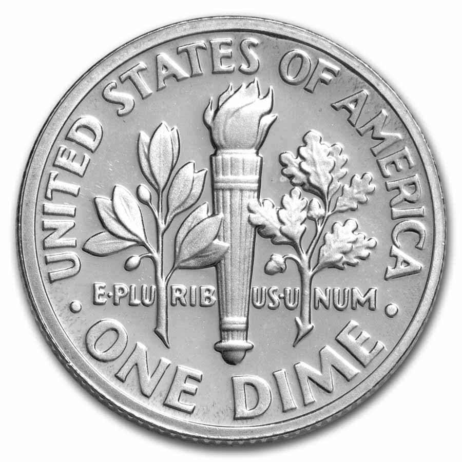 1992-S Roosevelt Dime 50-Coin Roll Proof (Silver)