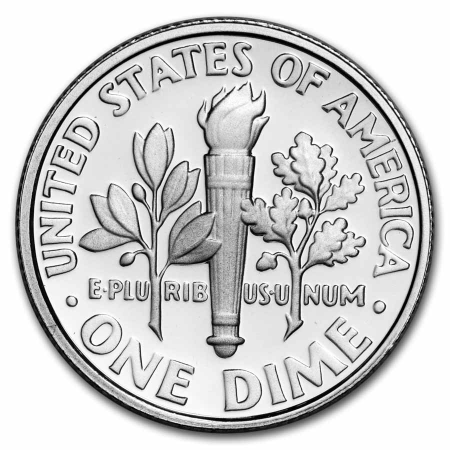 2008-S Roosevelt Dime 50-Coin Roll Proof (Silver)