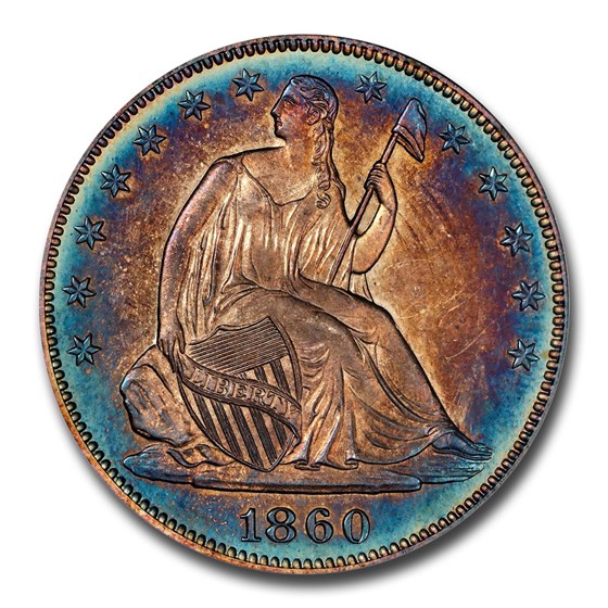 1860 Liberty Seated Half Dollar PR-67+ Cameo PCGS