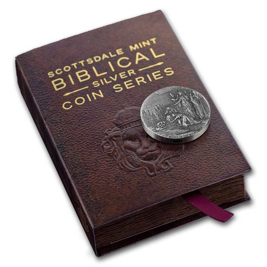 2023 2 oz Silver Coin - Biblical Series (Moses in the Bulrushes)