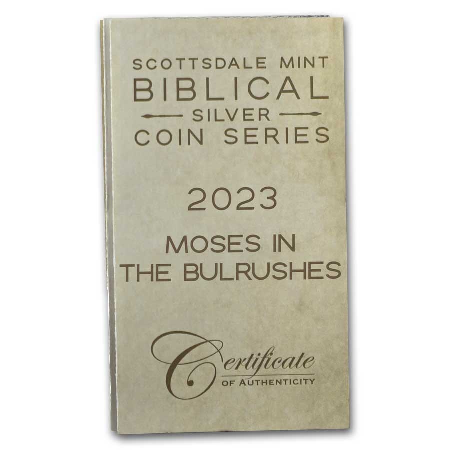 2023 2 oz Silver Coin - Biblical Series (Moses in the Bulrushes)