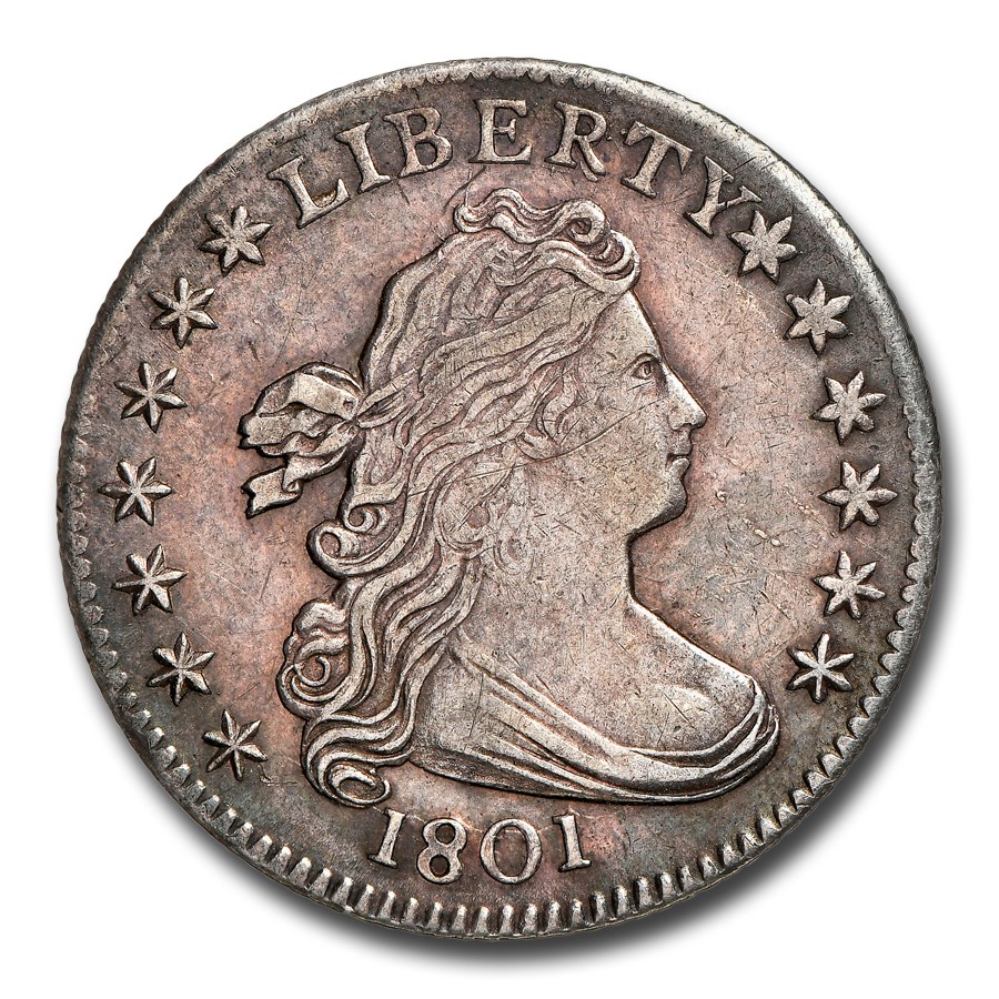 1801 Draped Bust Dime MS-61 NGC