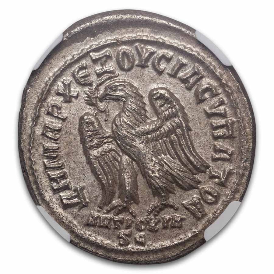 Roman Provincial BI Tetradrachm Philip I (244-249 AD) Ch AU NGC