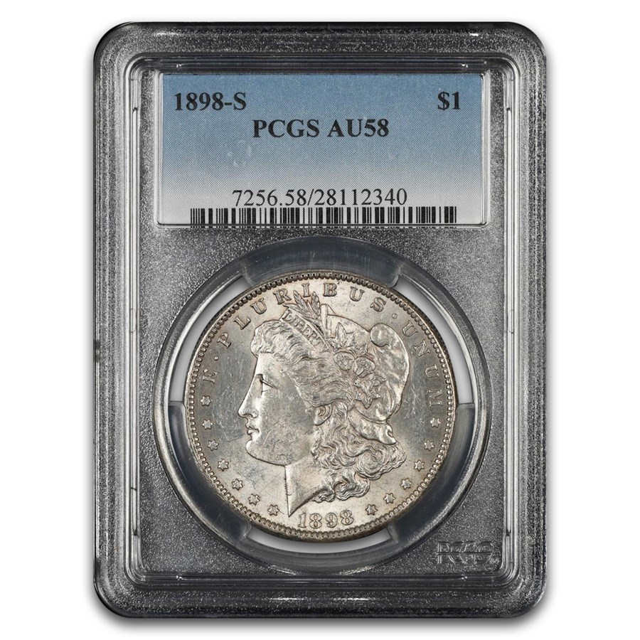 1898-S Morgan Dollar AU-58 PCGS