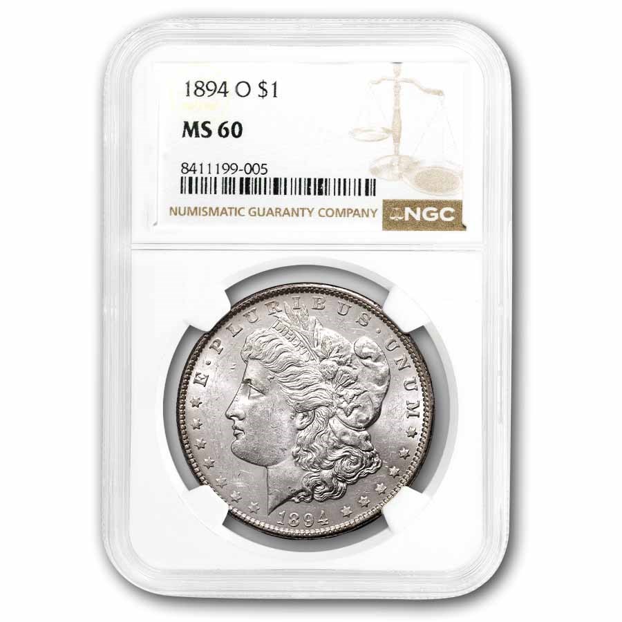 1894-O Morgan Dollar MS-60 NGC