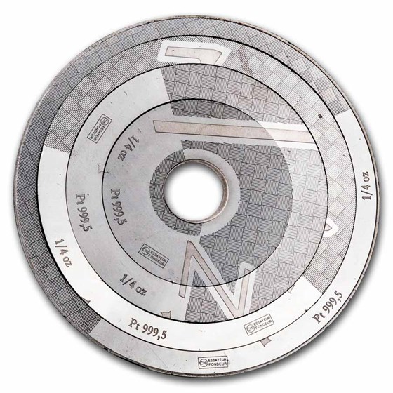 1 oz Platinum Round - Valcambi Armillary