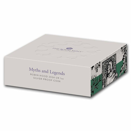 2024 GB 1 oz Silver Myths &amp; Legends Robin Hood Prf (Box &amp; COA)