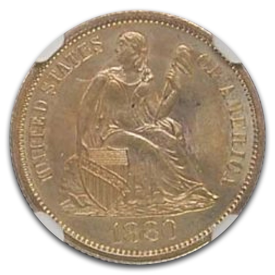 1880 Liberty Seated Dime MS-66+ NGC