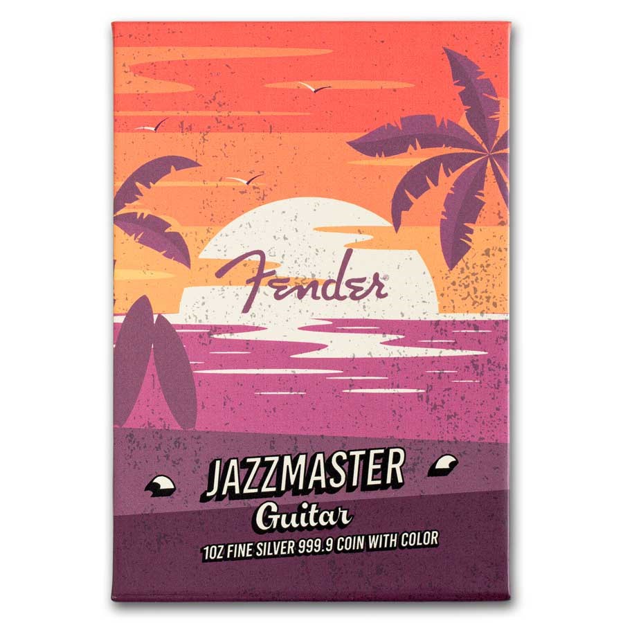 2024 PAMP 1 oz Proof Silver Fender® Jazzmaster