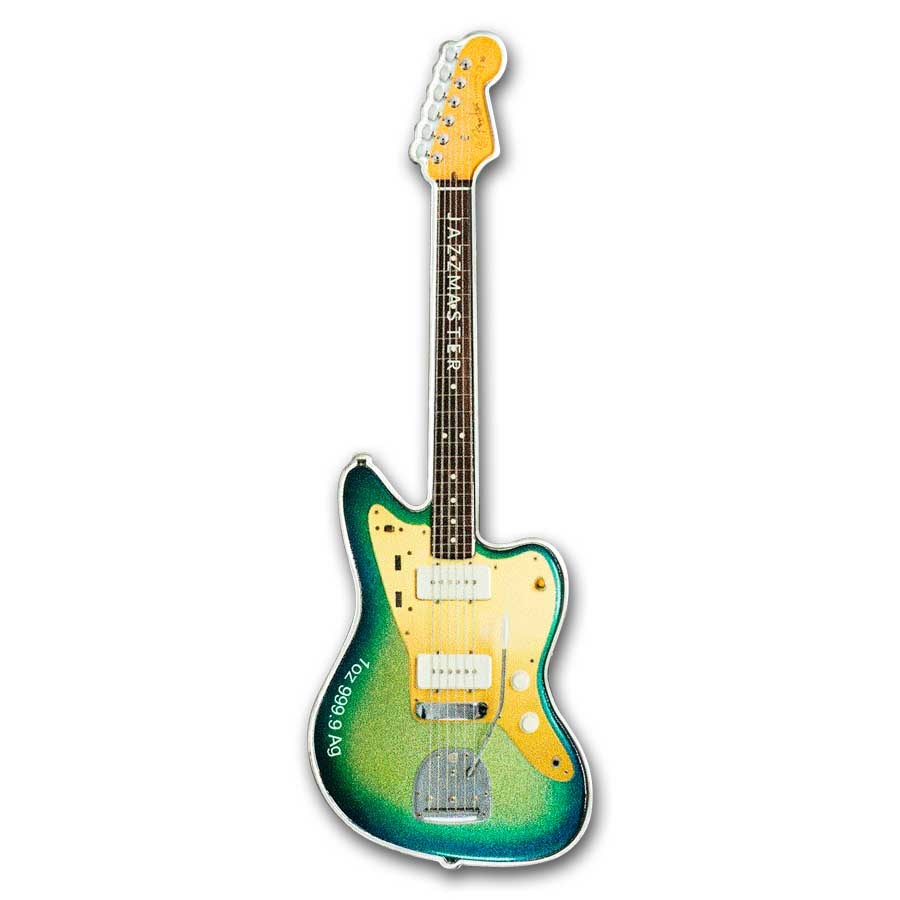 2024 PAMP 1 oz Proof Silver Fender® Jazzmaster