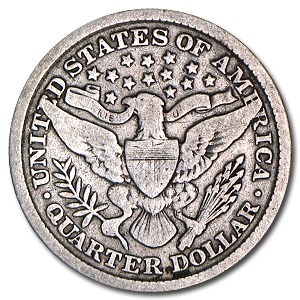 1892 Barber Quarter Good/VG