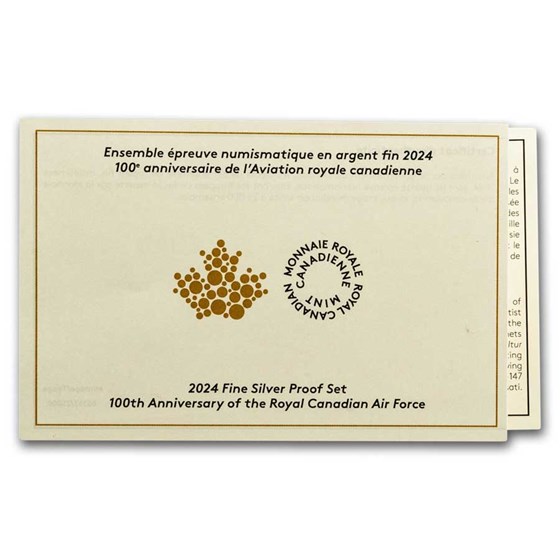 2024 Silver Dollar Pf Set 100th Anniv. Royal Canadian Air Force