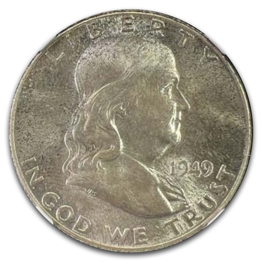 1949 Franklin Half Dollar MS-67 NGC (FBL)