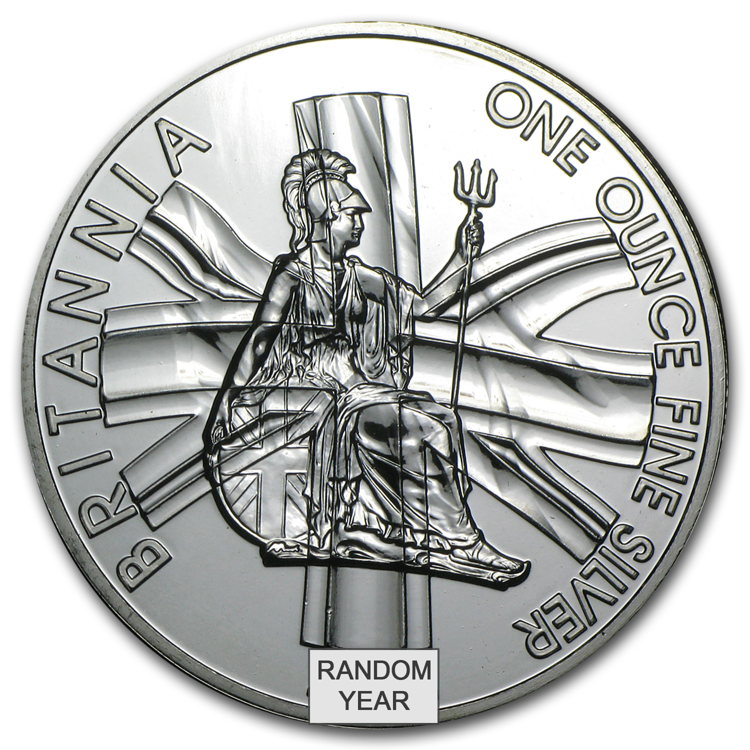 1 oz Silver Britannia BU (Abrasions, Random Year)
