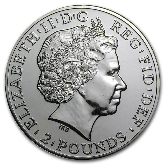 1 oz Silver Britannia BU (Abrasions, Random Year)