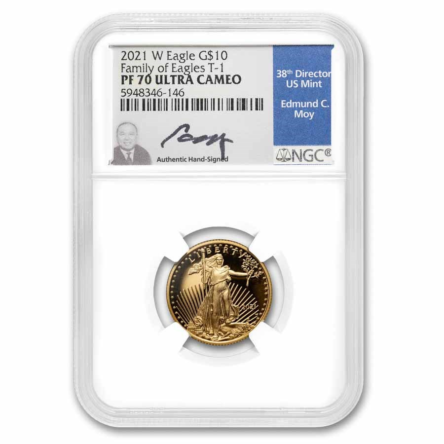 2021-W 1/4 oz Proof Gold Eagle (Type 1) PF-70 NGC