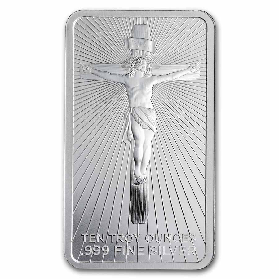 10 oz Silver Bar - Jesus