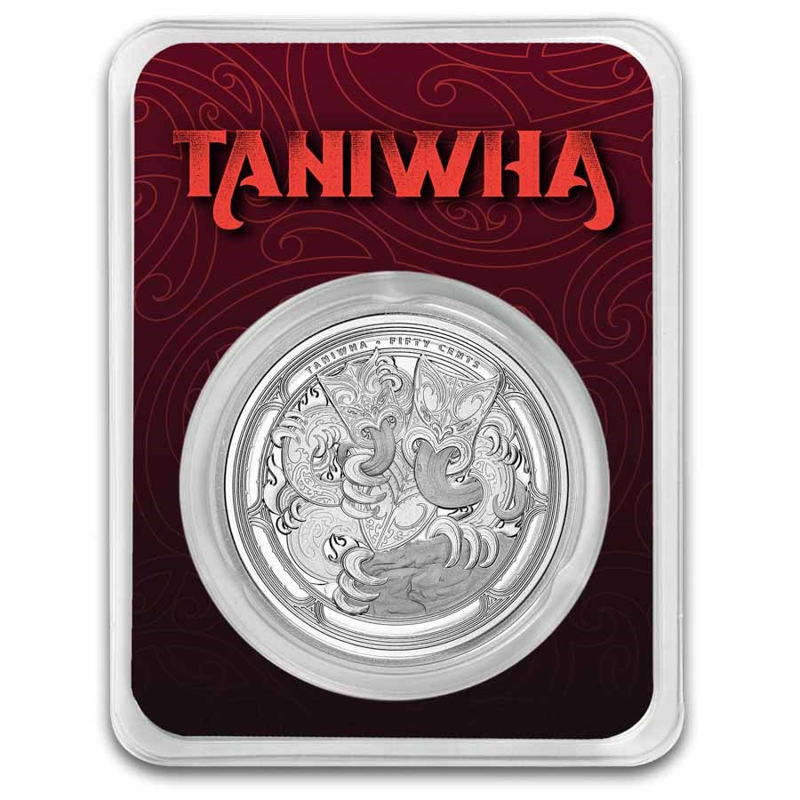 2024 New Zealand 1 oz Silver Dwelling Taniwha: Cave in TEP