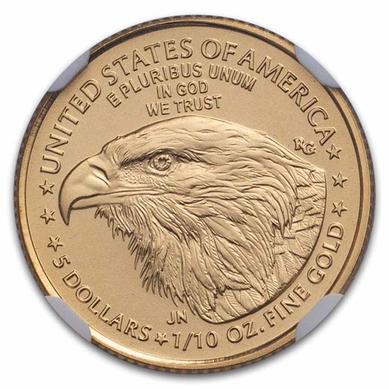 2022 1/10 oz American Gold Eagle MS-70 NGC