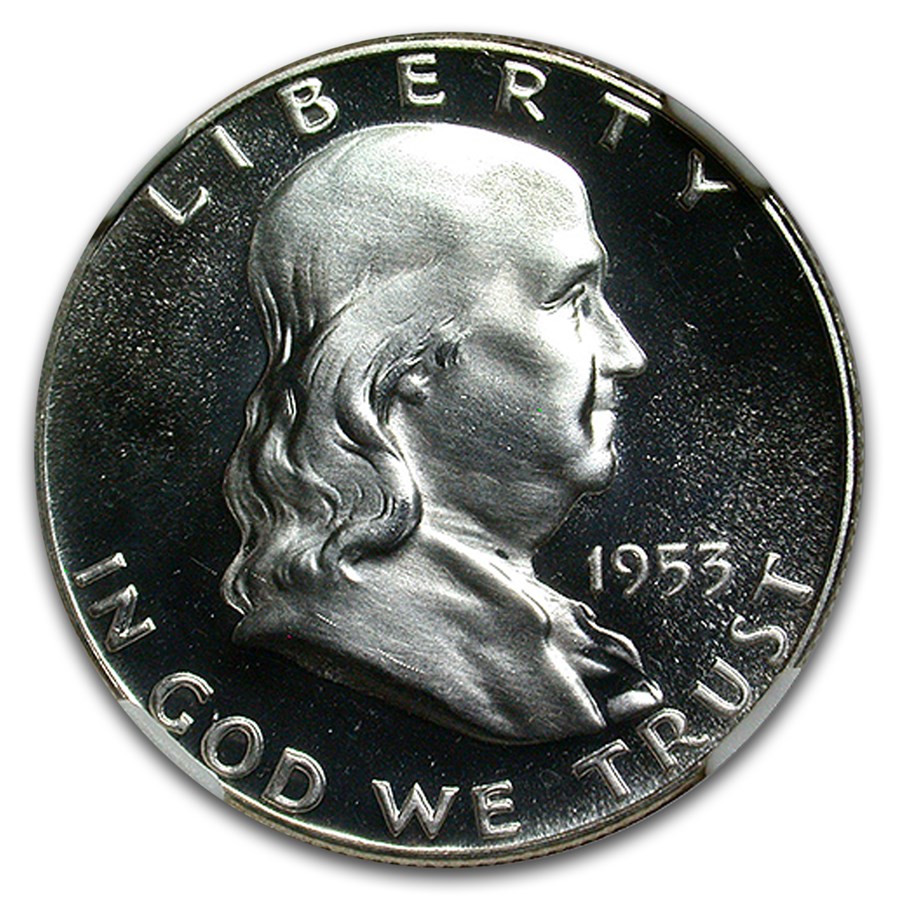 1953 Franklin Half Dollar PF-68 Cameo NGC