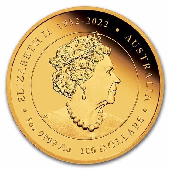 2024 Australia 1 oz Gold Lunar Dragon PF (Colorized, Box &amp; COA)