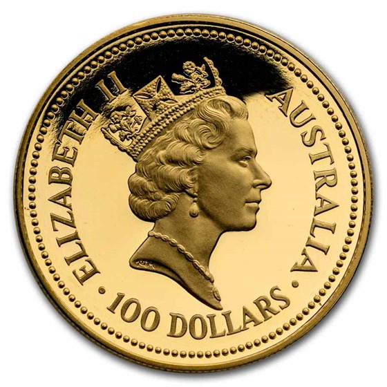 1992 Australia 1 oz Gold Nugget Proof