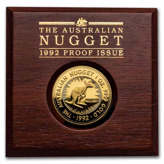 1992 Australia 1 oz Gold Nugget Proof