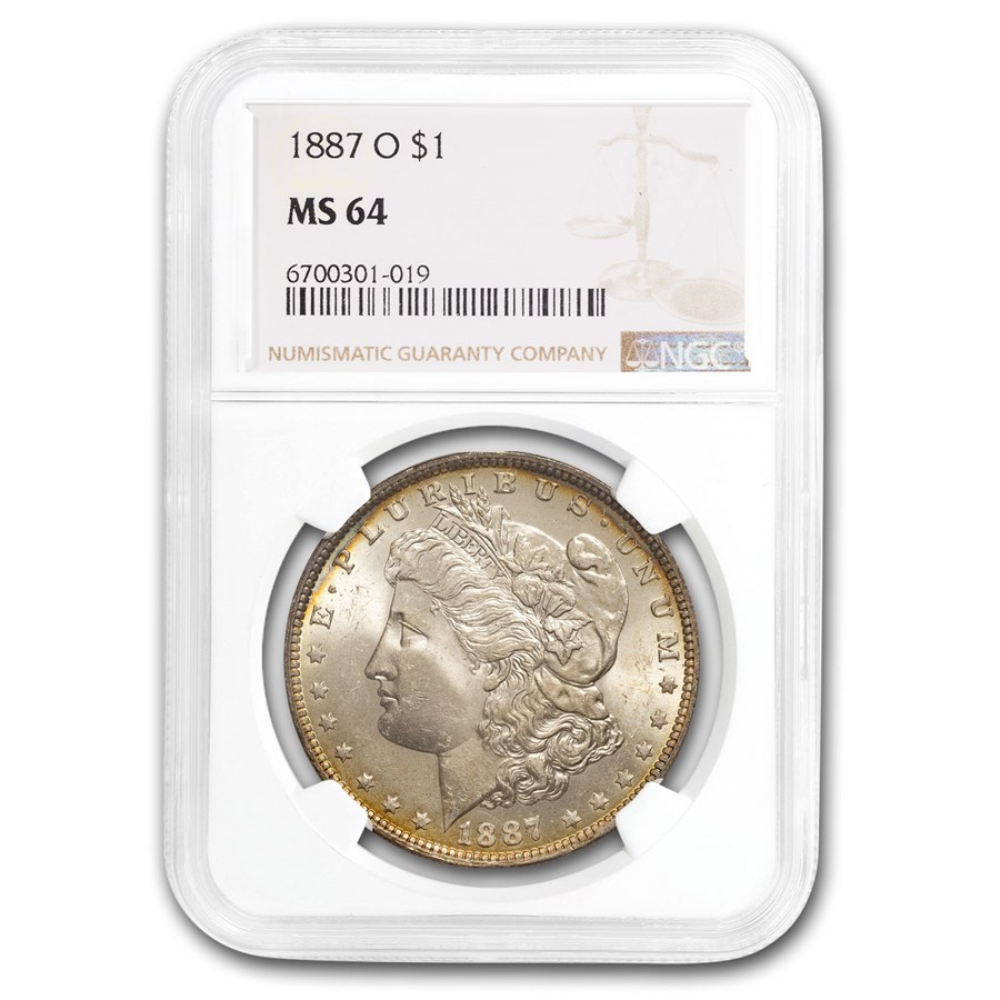 1887-O Morgan Dollar MS-64 NGC