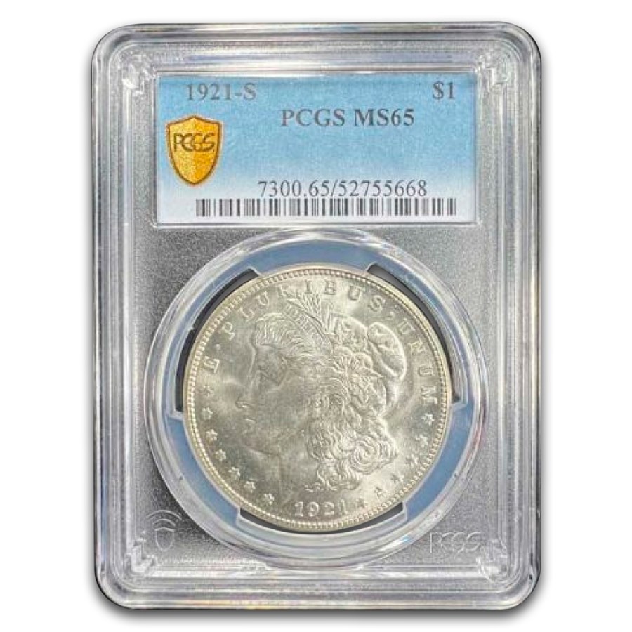 1921-S Morgan Dollar MS-65 PCGS