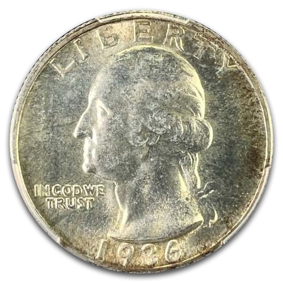 1936-D Washington Quarter MS-64 PCGS
