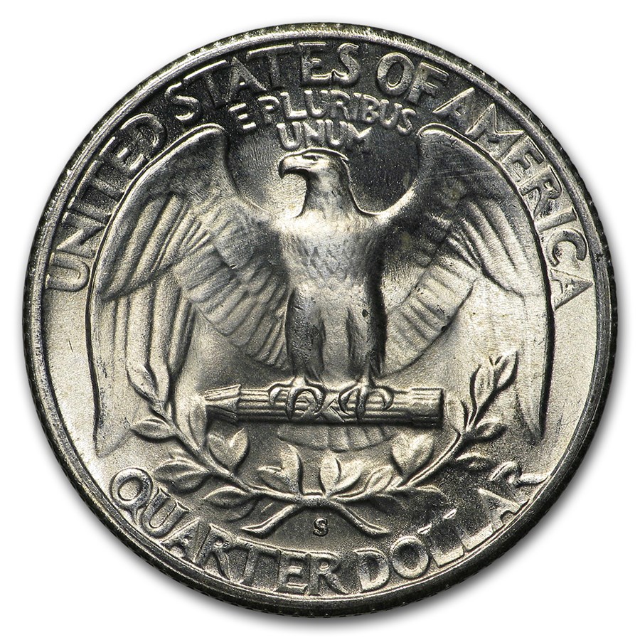 1946-S Washington Quarter BU