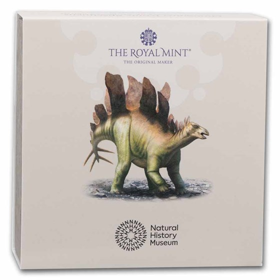 2024 GB Stegosaurus 50p Silver Proof Color Coin