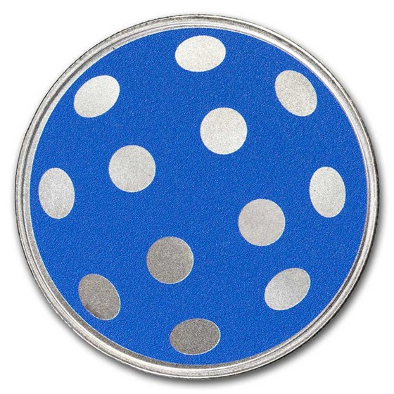 1 oz Silver Colorized Round - Pickleball