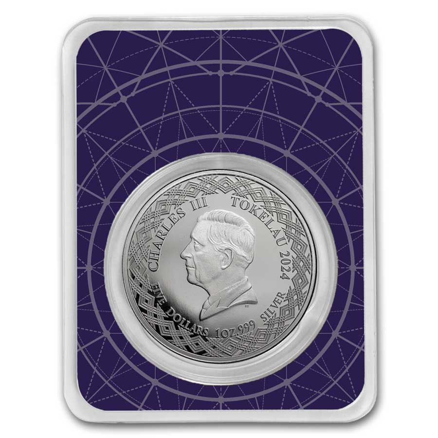 2024 Tokelau 1 oz Silver $5 Zodiac Series: Virgo BU (TEP)
