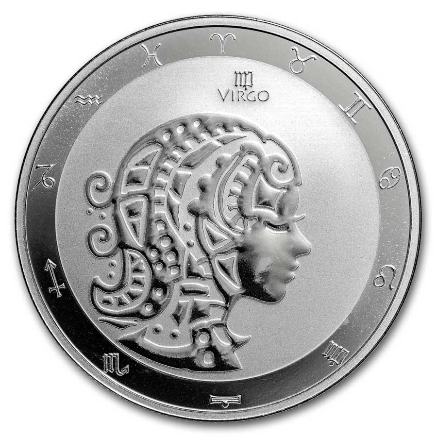 2024 Tokelau 1 oz Silver $5 Zodiac Series: Virgo BU (TEP)