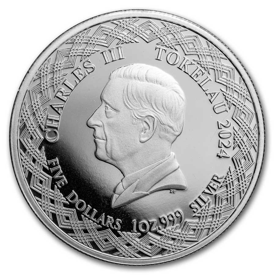 2024 Tokelau 1 oz Silver $5 Zodiac Series: Virgo BU (TEP)
